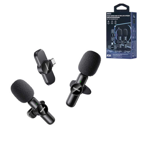 میکروفون وایرلس 2 کاربره برند ریمکس اورجینال